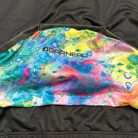 Ladies Garneau Cycling Jersey Full Zip Black and Paint Splatter Size XXL - Picture 8 of 10